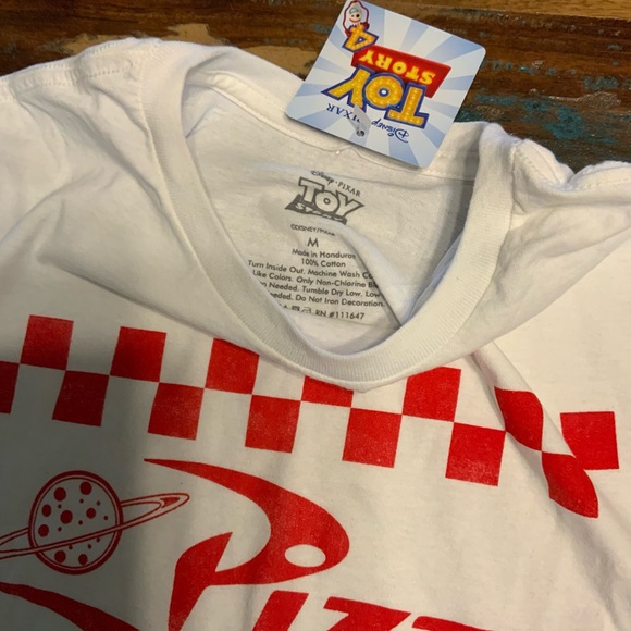 Disney Pizza Planet Red and White Tee - Picture 2 of 3